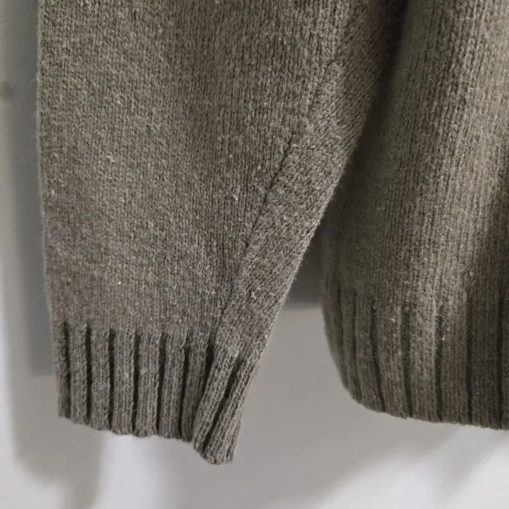 Columbia Sz XL Beige Soft Ramie Wool‎ Blend Knit Pullover Sweater 205 AM2237